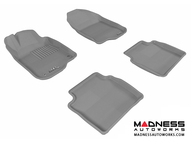Chevrolet Malibu Floor Mats (Set of 4) Gray by 3D MAXpider (20082012)
